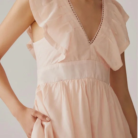 Anthropologie V-Neck Plunge Tunic Mini Dress - Picture 8 of 14